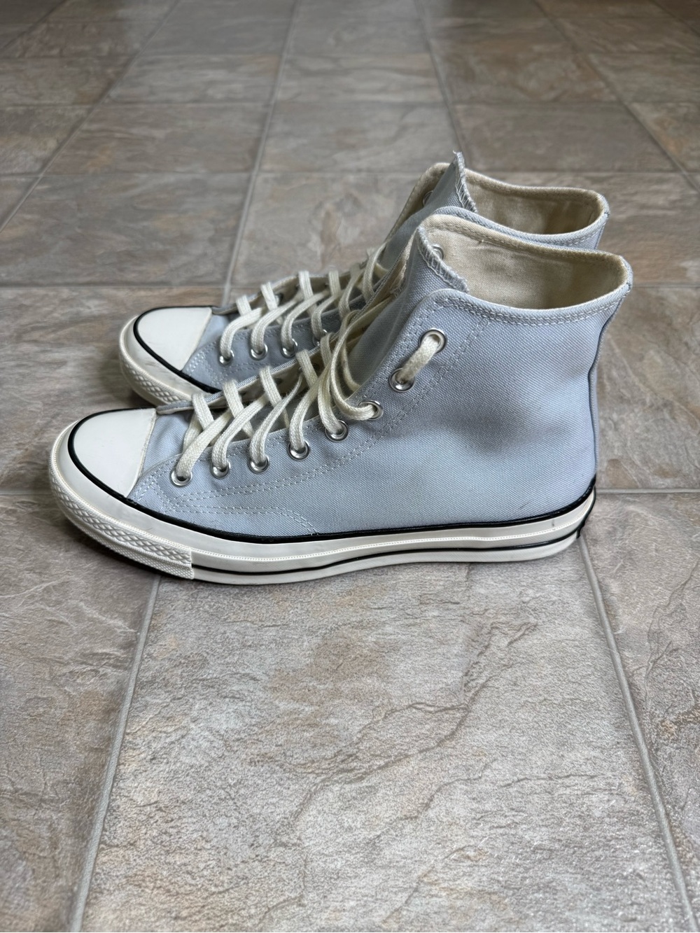 Converse Chuck 70 Hi Ghosted Blue Mens Shoe Size 8.5 A03447C All Star Preowned - Picture 4 of 8